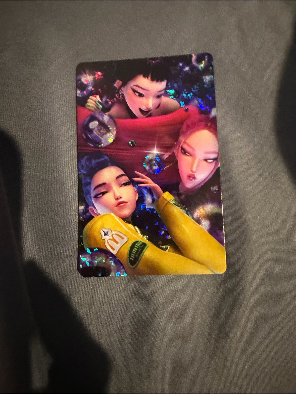 McDonald’s KPop Demon Hunters Huntrix Group Zoey Rumi Mira Photocard Card